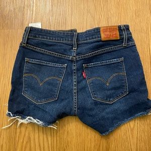 Levi’s high-waisted jean shorts size 27